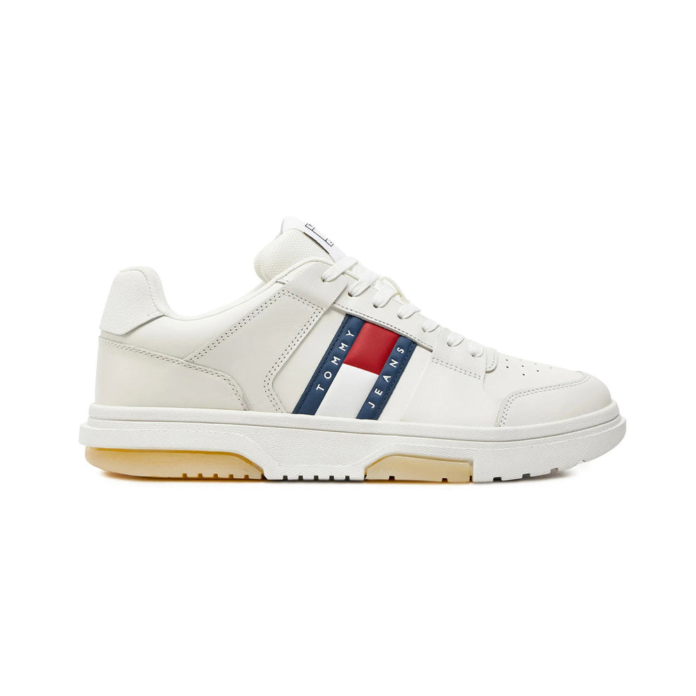 Tommy Hilfiger Brooklyn Leather Sneaker - Ecru |ThirdBaseUrban