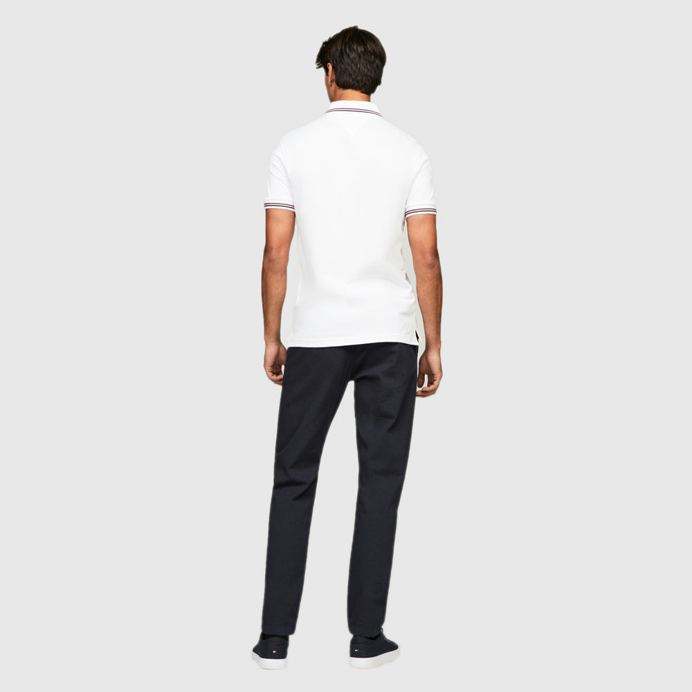 Tipped Slim Golfer - White