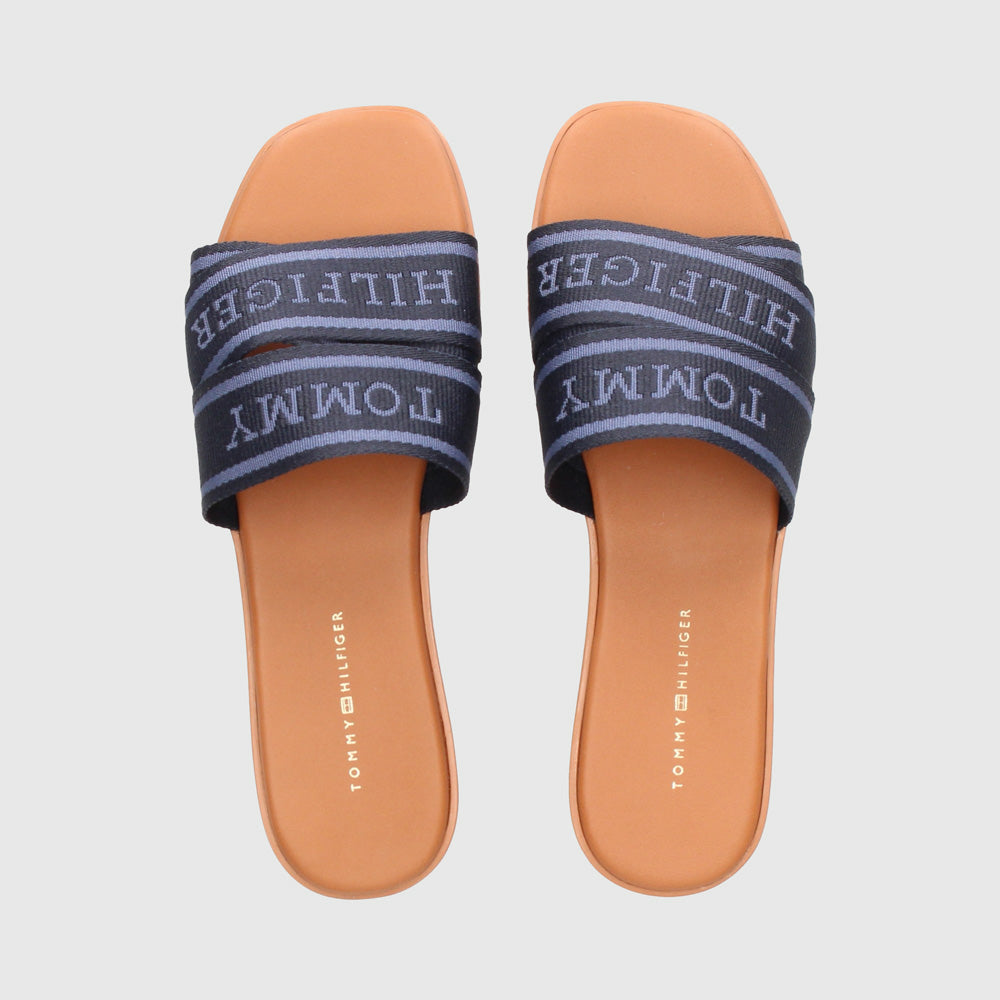 Tommy Hilfiger Hilfiger Strap Sandal - Navy |ThirdBaseUrban