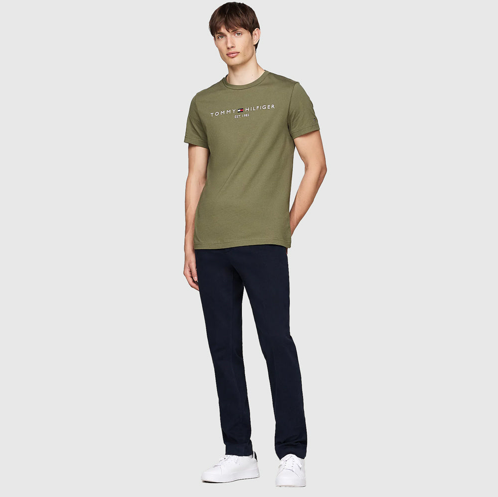 Tommy Logo T-Shirt - Olive