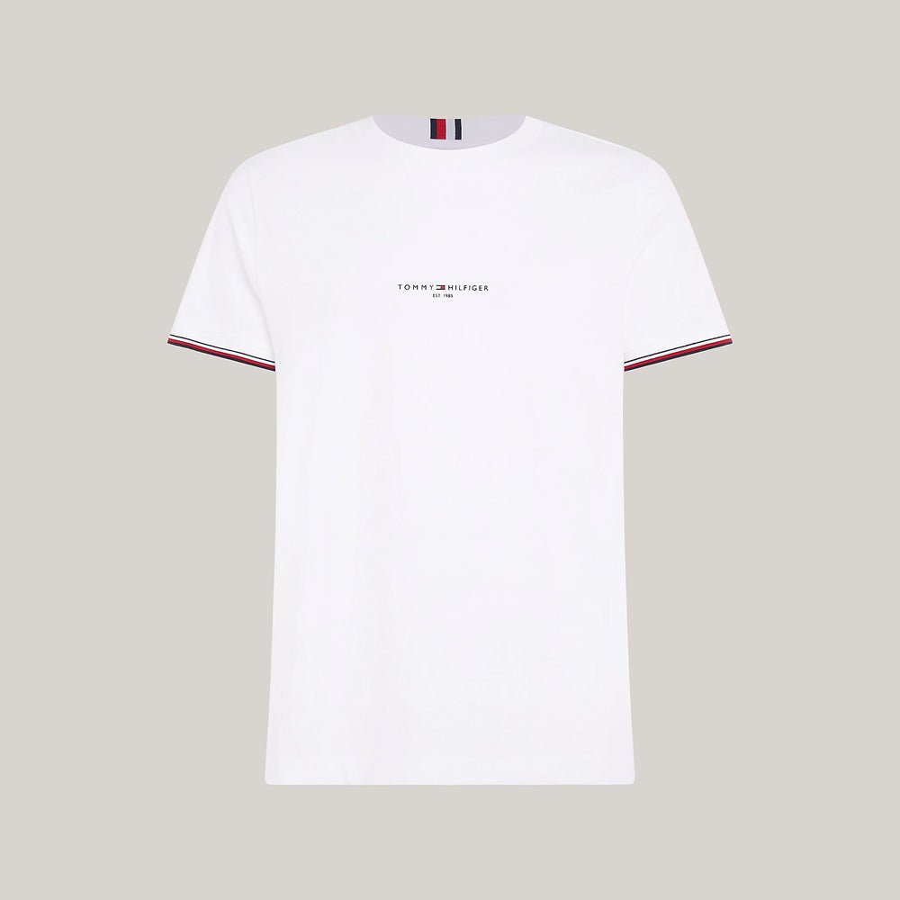 Logo Tipped T-Shirt - White