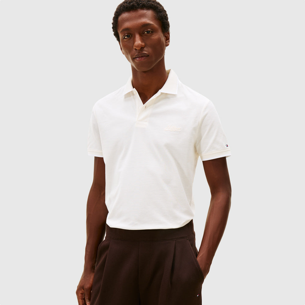Tommy Hilfiger Logo Golfer - Ivory |ThirdBaseUrban