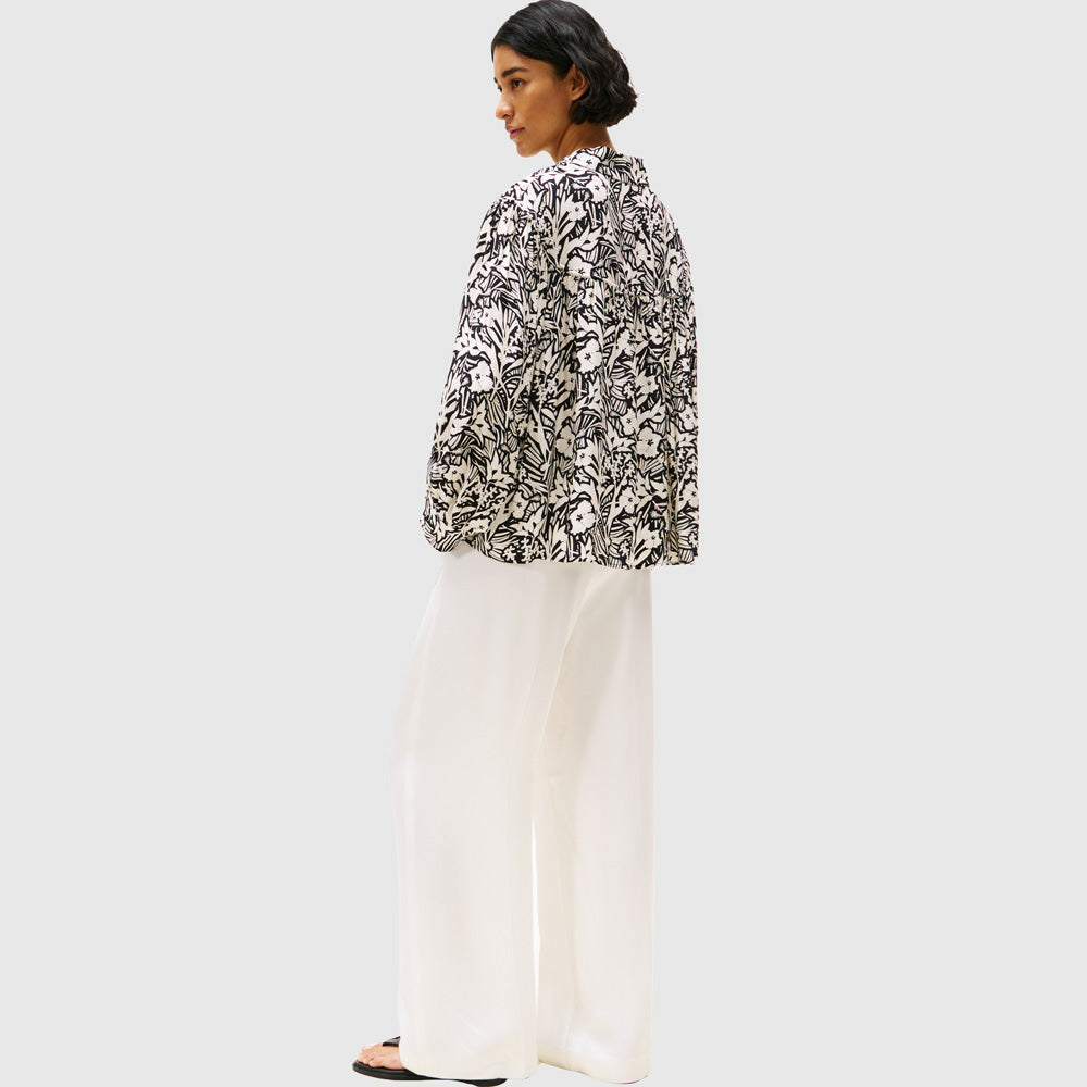 Jacquard Blouse - Black Multi