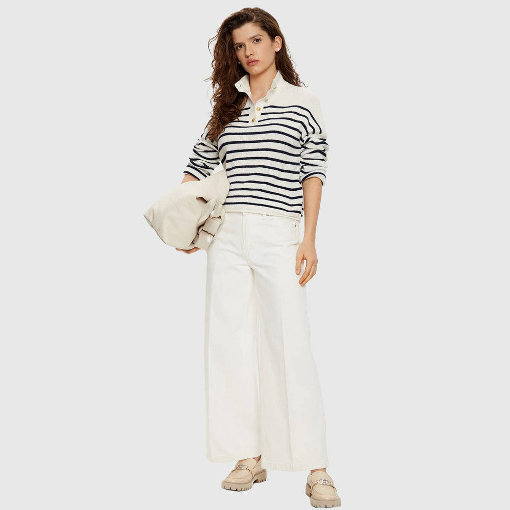 Wide Leg Jean - Ecru