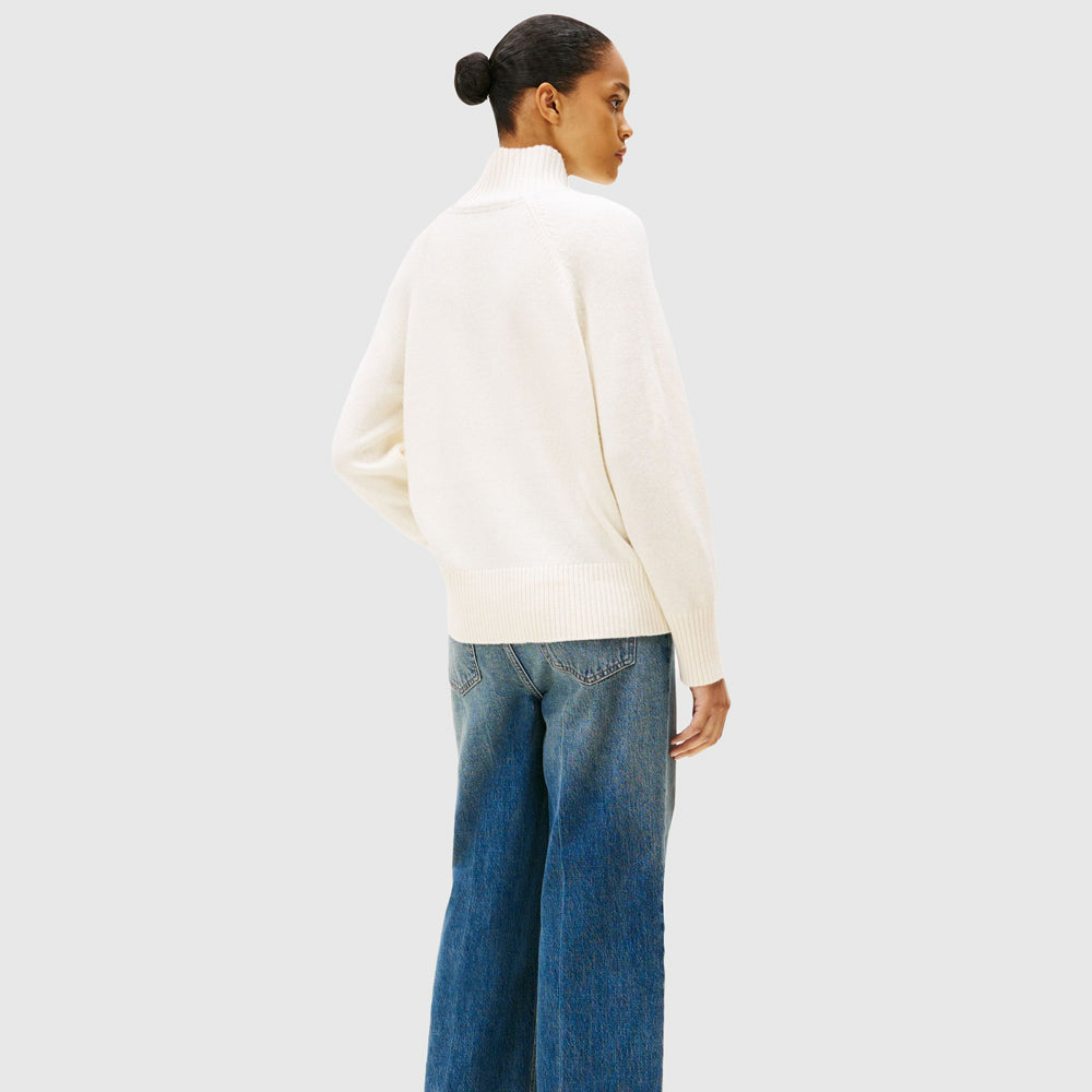 Wool Graphic Sweater - Ivory