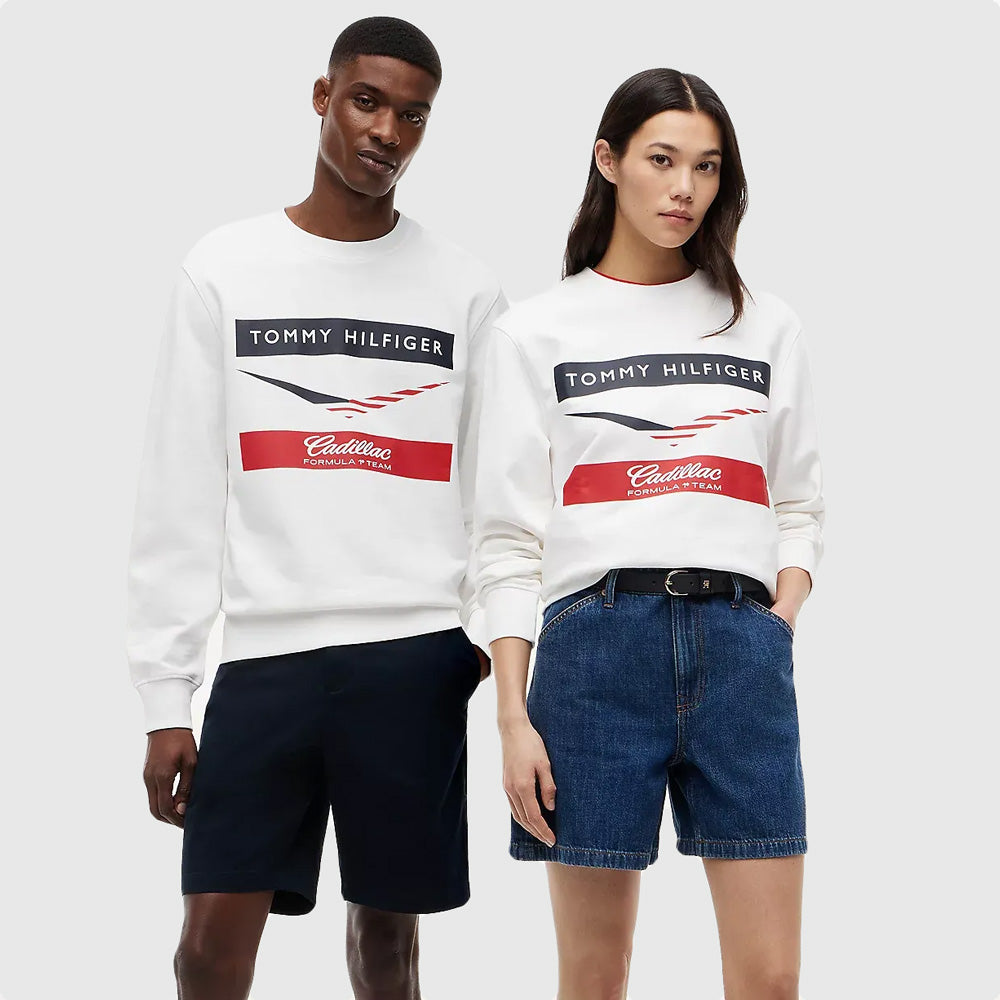 Cf1 Chevron Sweater - White