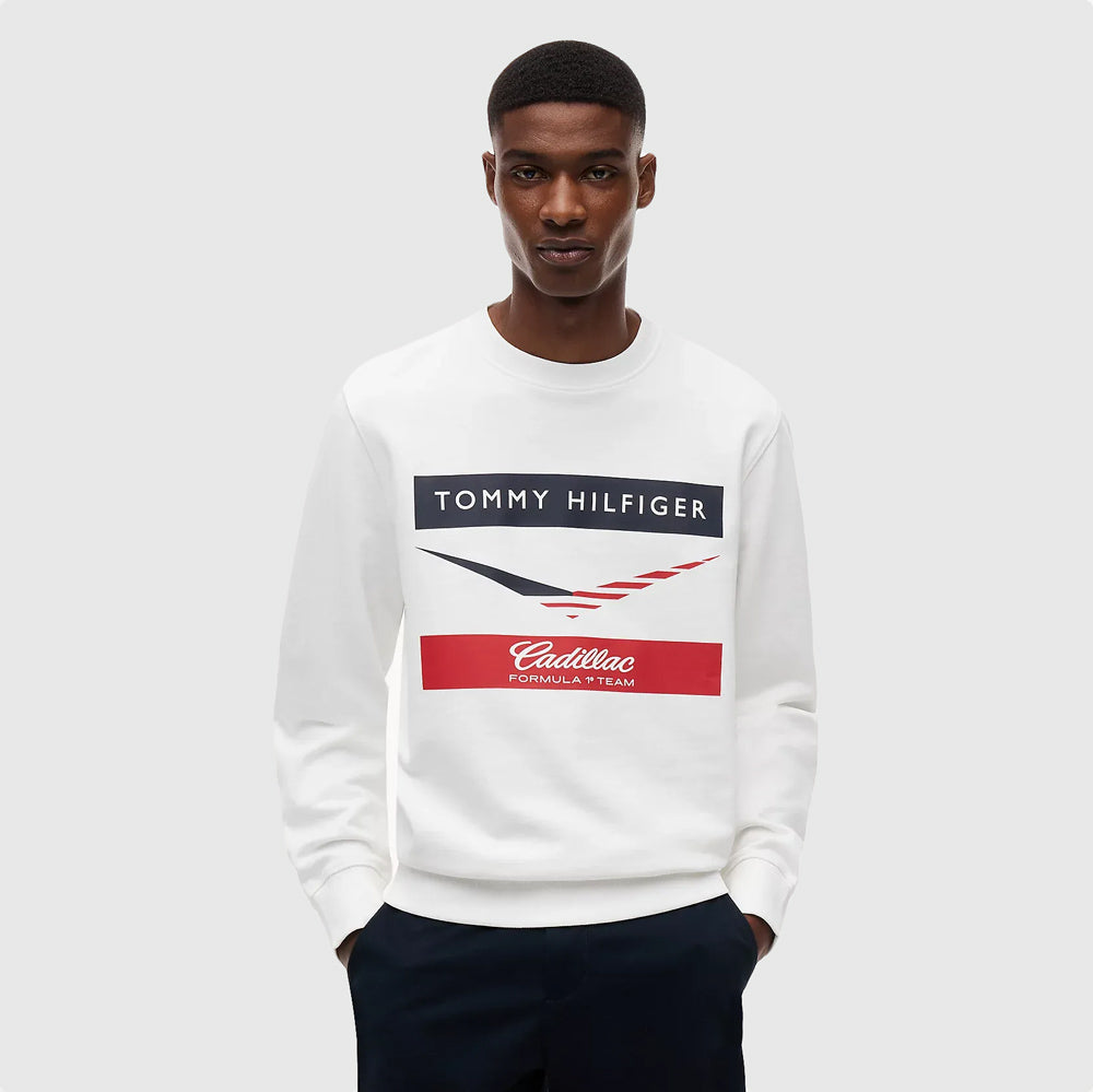 Tommy Hilfiger X Cf1 Chevron Sweater - White |ThirdBaseUrban