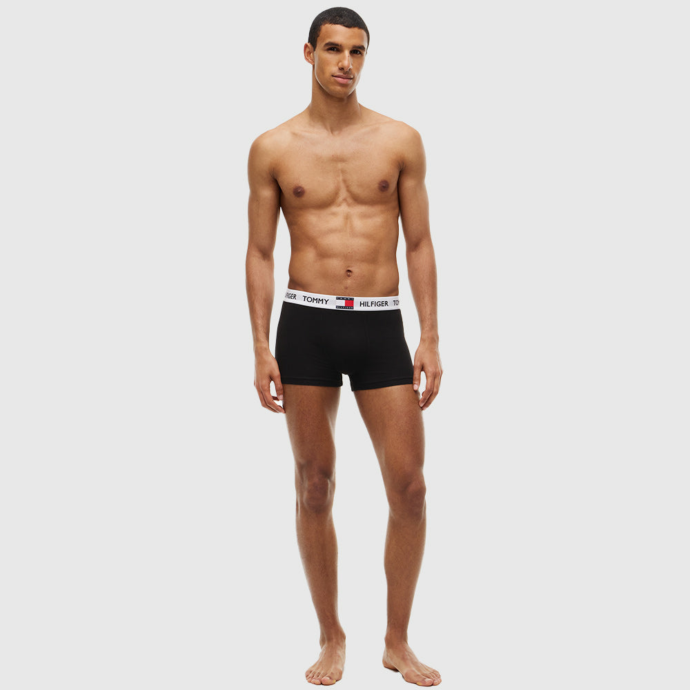 3-Pack Heritage Logo Waistband Trunks - Black