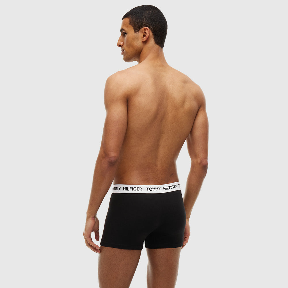 3-Pack Heritage Logo Waistband Trunks - Black