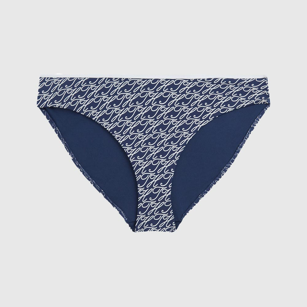 Classic Print Bikini Bottom - Navy
