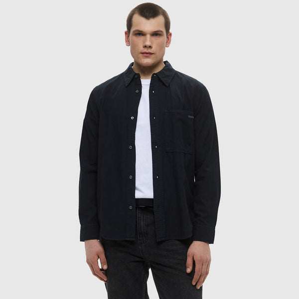 Calvin Klein Chambray Shirt - Denim Black |ThirdBaseUrban