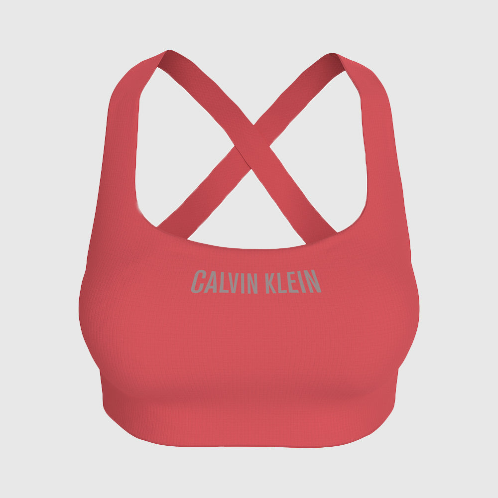 Quick-Dry Medium-Impact Bra- Hot Pink