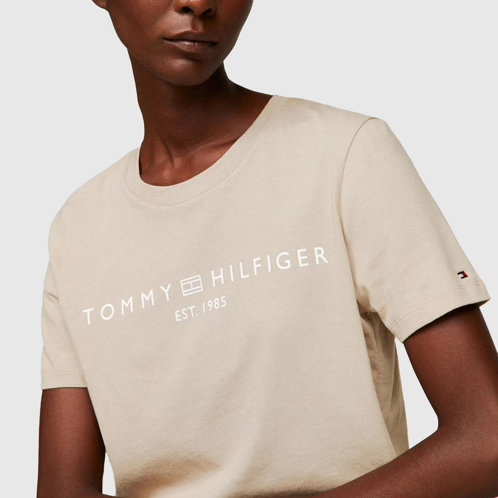 Modern Logo T- Shirt - Beige