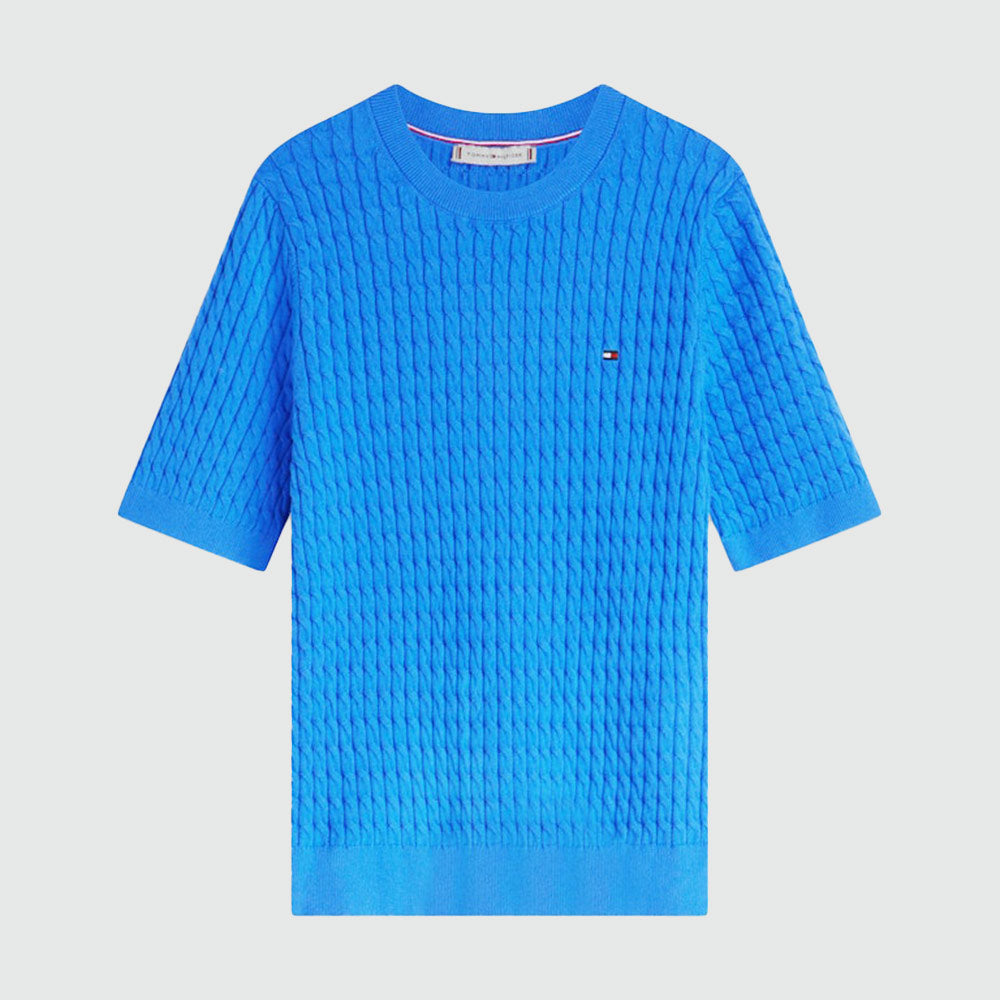 Cable Fine Top - Blue