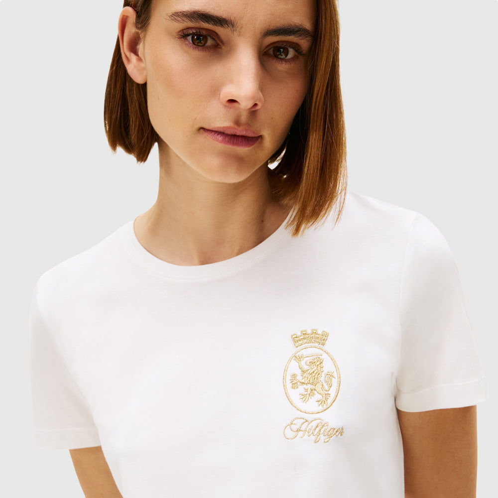 Gold Crest T-Shirt - Ecru