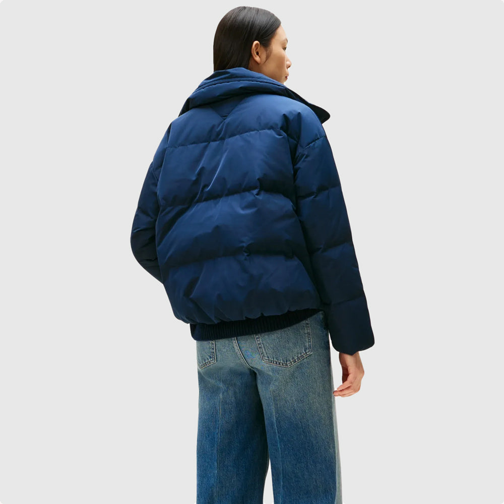 Crest Puffer Jacket - Navy