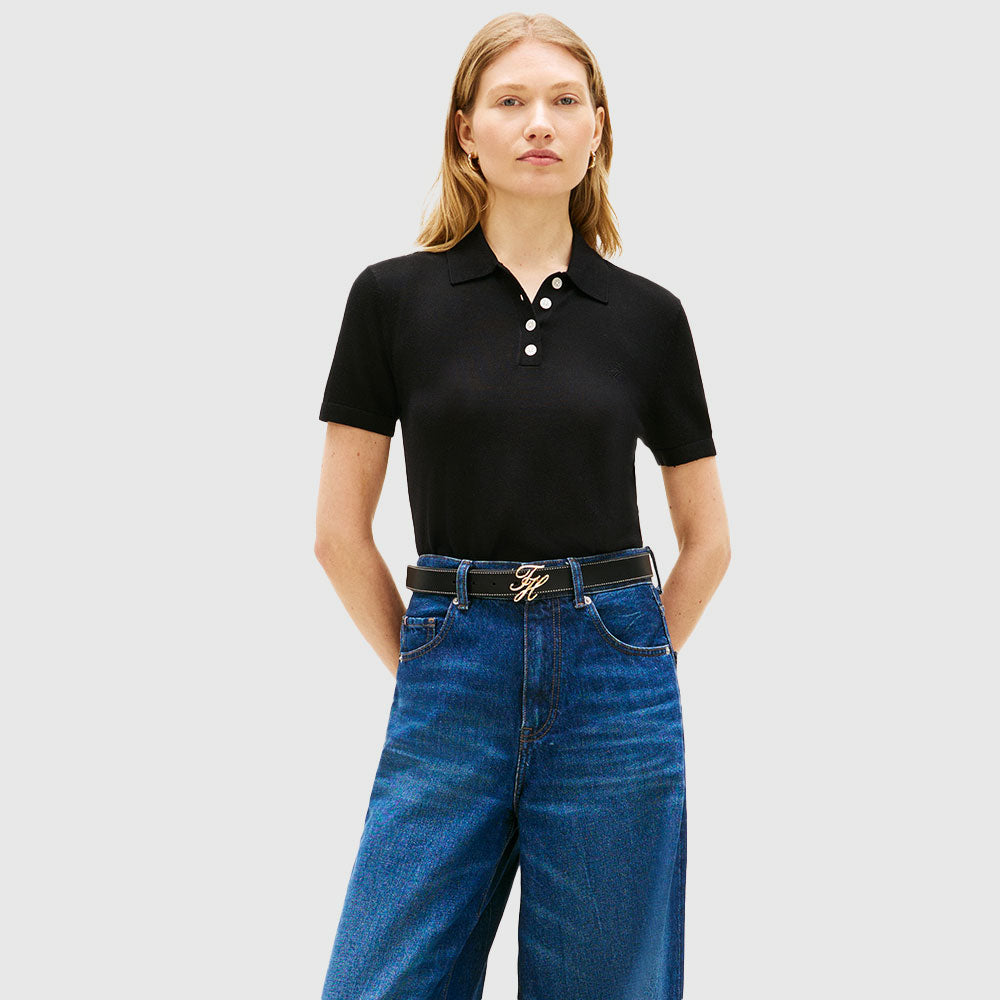 Light Layering Polo - Black
