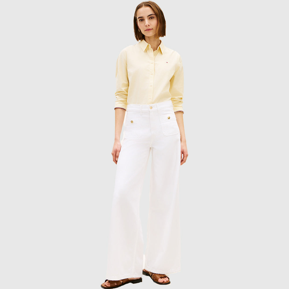 70's Wide Leg Jean - White