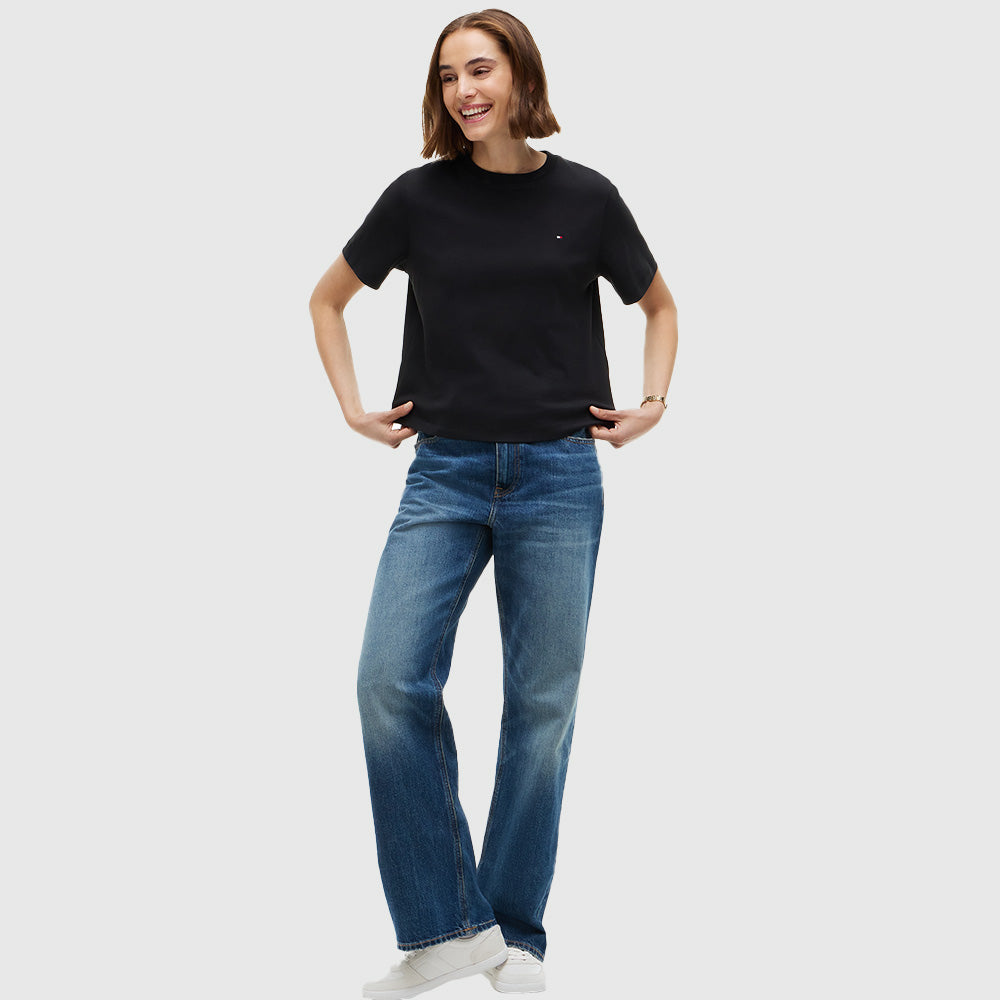 Boxy Interlock T-Shirt - Black