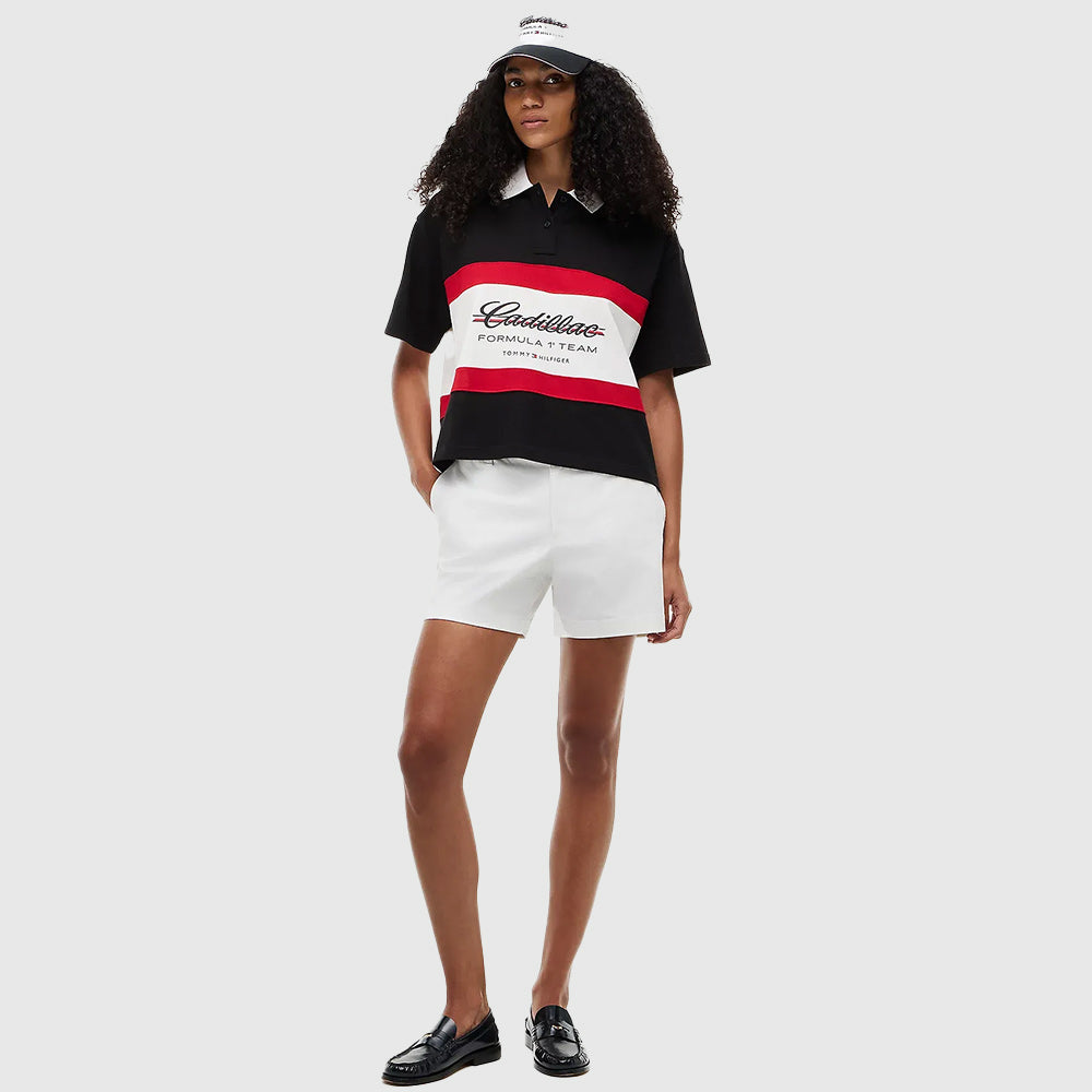 Cadillac Formula 1® Team Logo Boxy Polo Shirt - Black