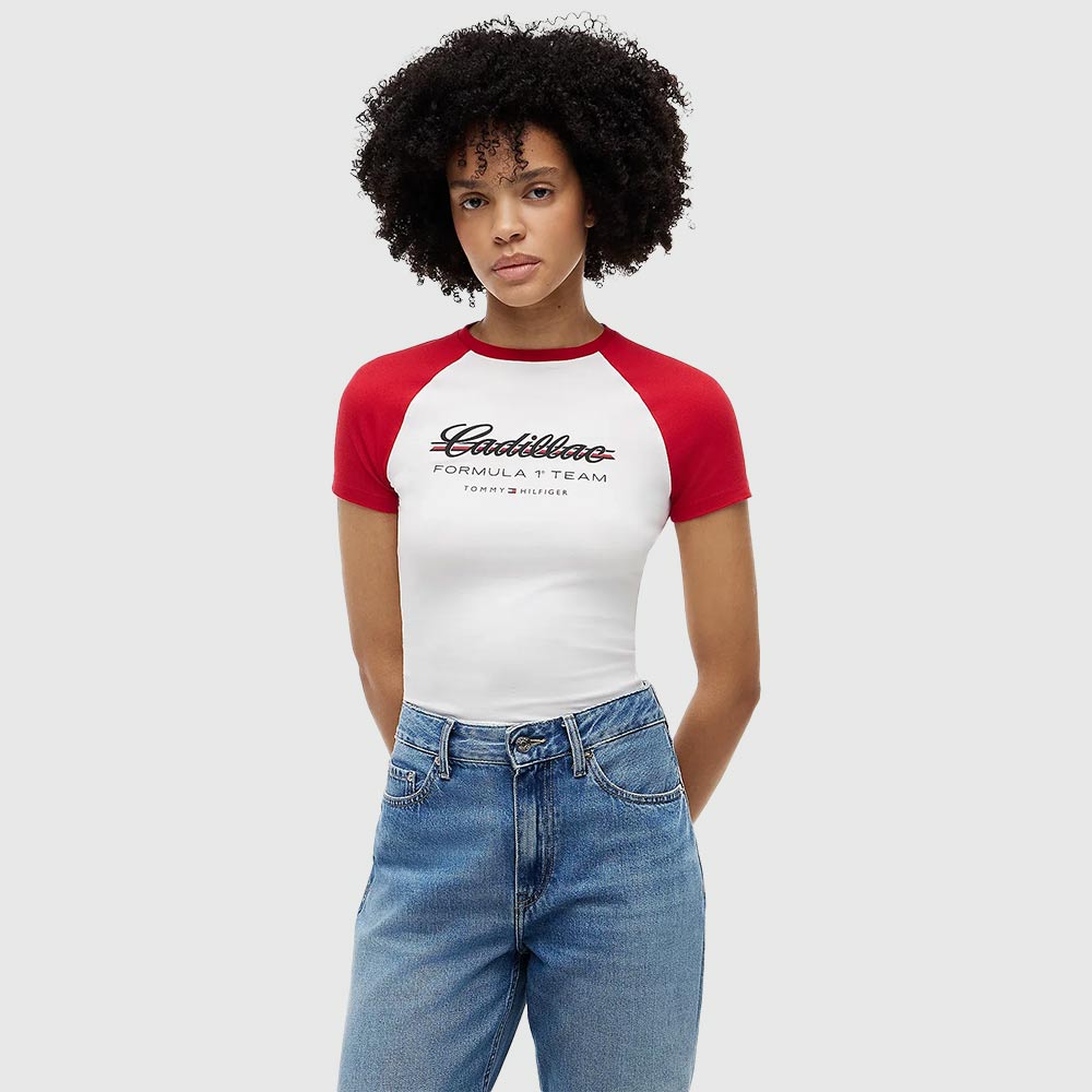 Cadillac Formula 1® Team Logo Raglan T-Shirt - Red Multi