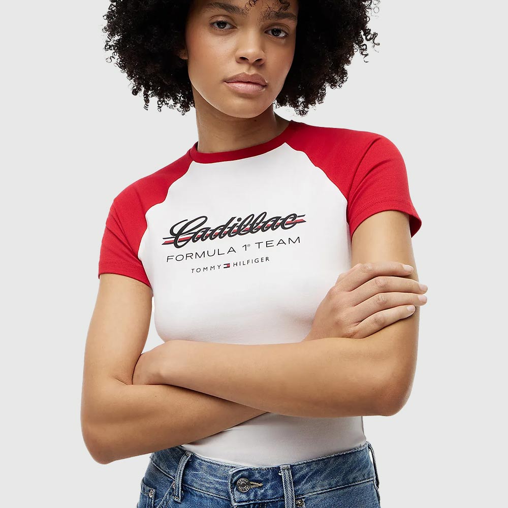 Cadillac Formula 1® Team Logo Raglan T-Shirt - Red Multi