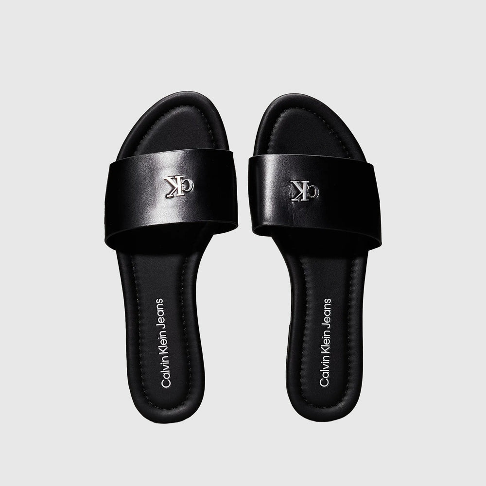 Calvin Klein Flat Slide - Black |ThirdBaseUrban
