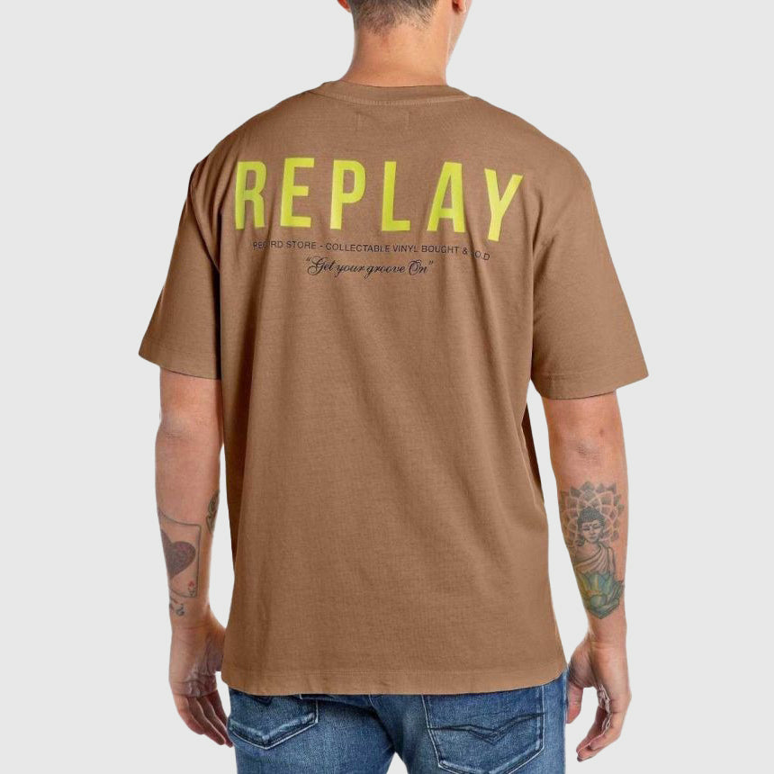 Back Graphic T-Shirt - Brown