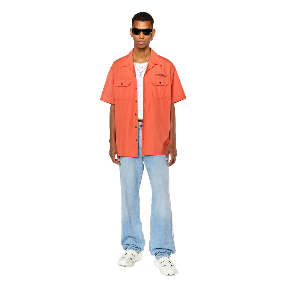 S-Dic-Pocket Shirt- Coral