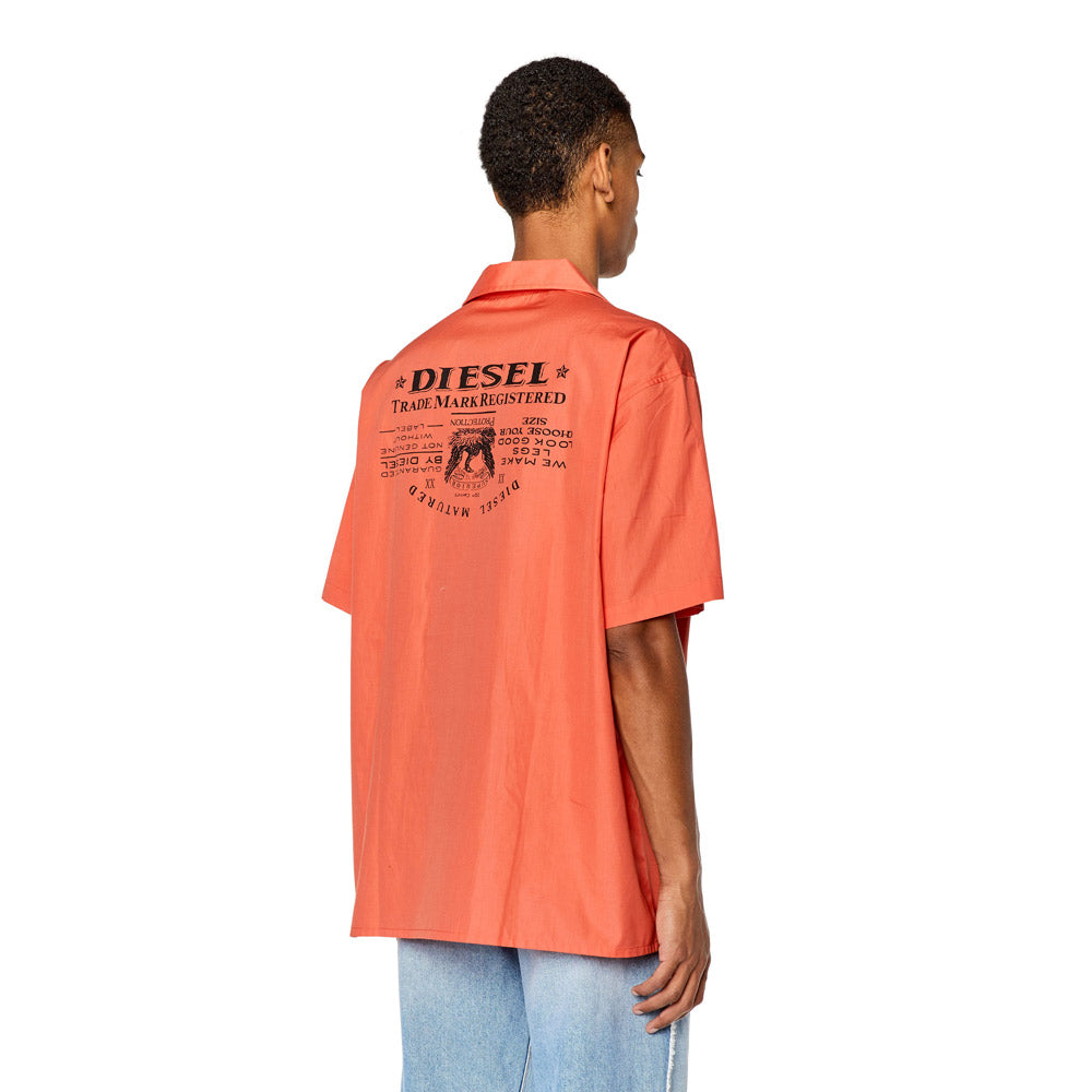 S-Dic-Pocket Shirt- Coral