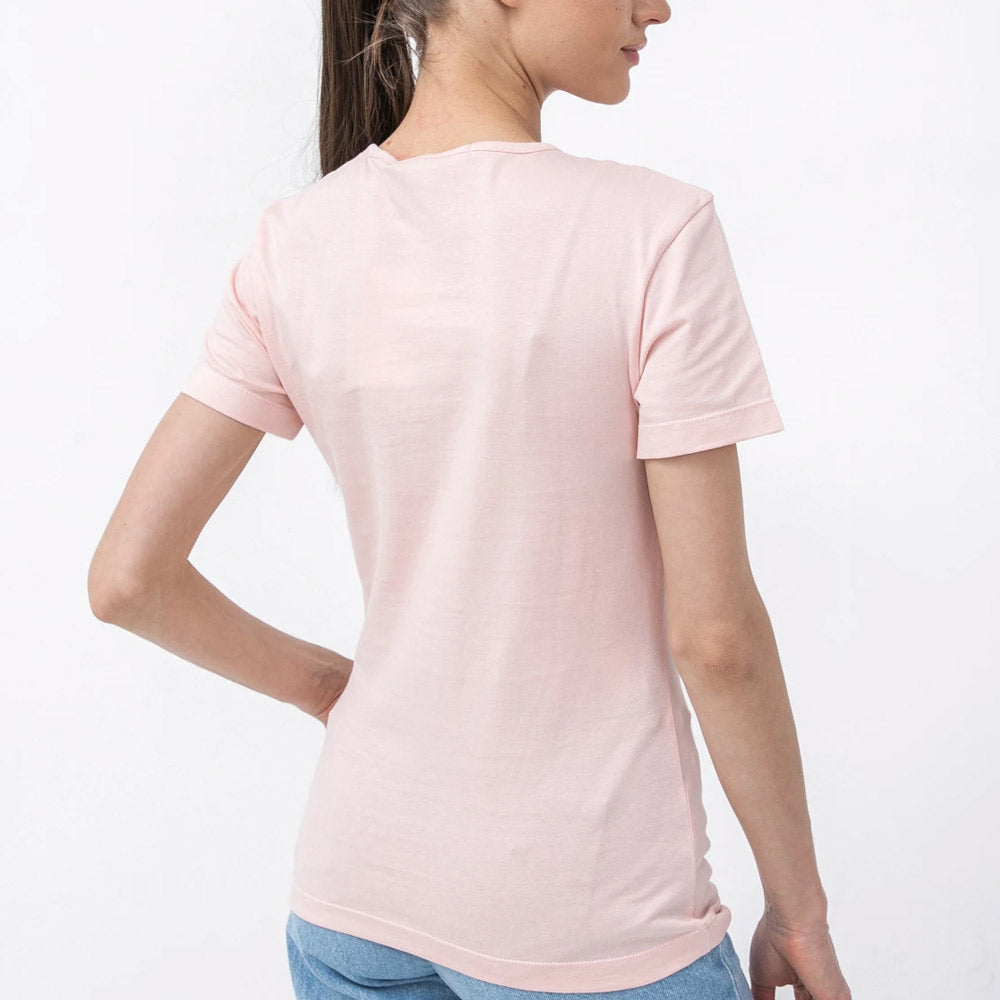 GLOSSY Monogram Slim T-ShirtS - Blush Pink