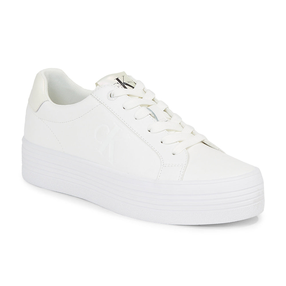 Bold Flatform Sneaker - White