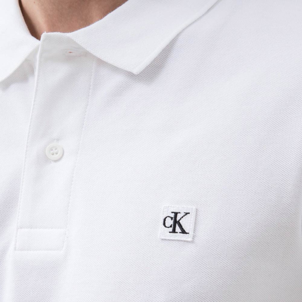 Embro Badge Slim Polo - White