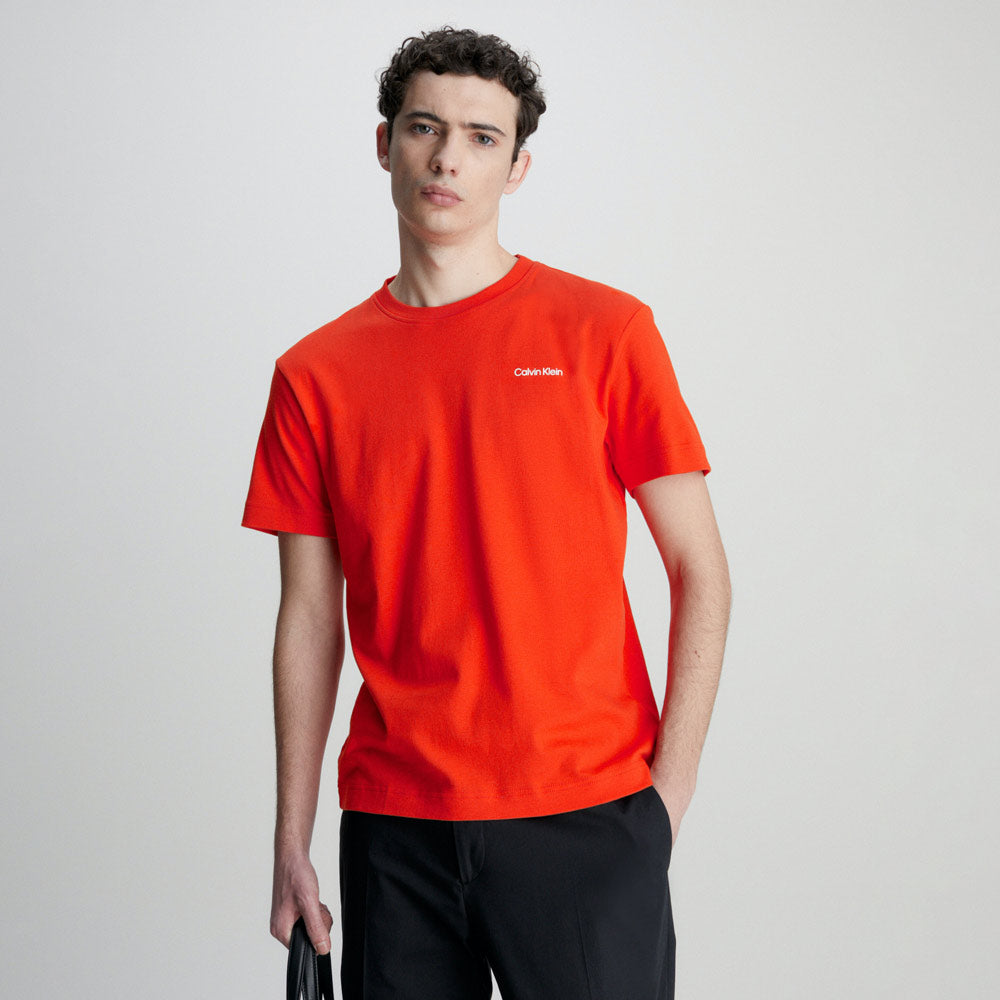 Micro Logo Interlock T-Shirt - Orange