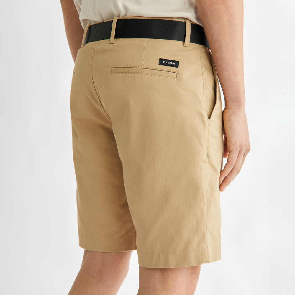 Twill Shorts  - Brown