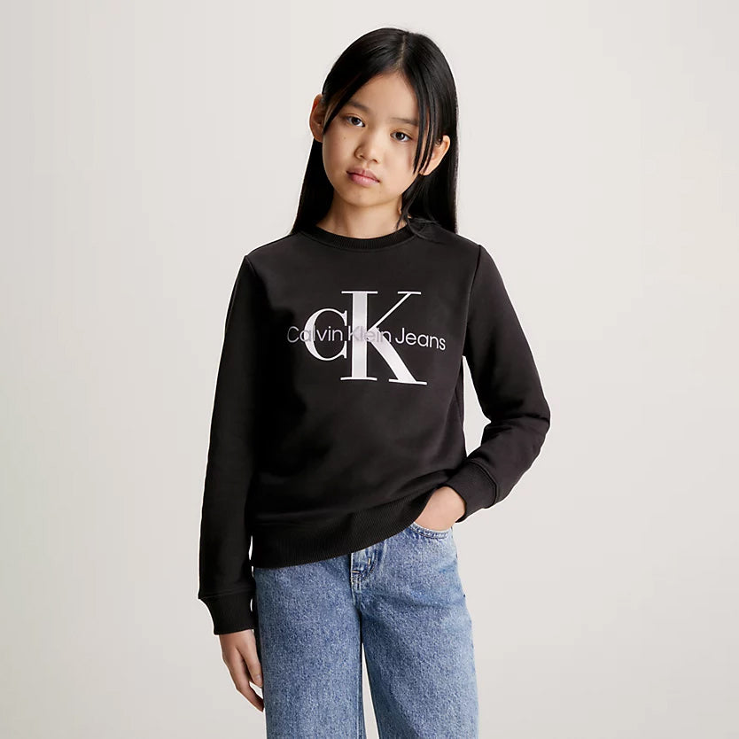 Monogram Terry Logo Sweatshirt - Black