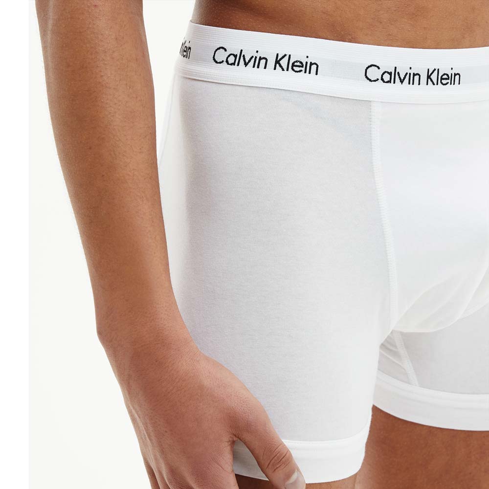 3 Pack Cotton Stretch Trunks - White