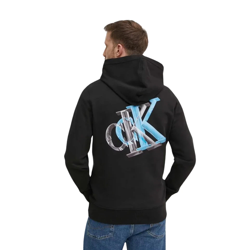 3D Meta Monogram Hoodie - Black