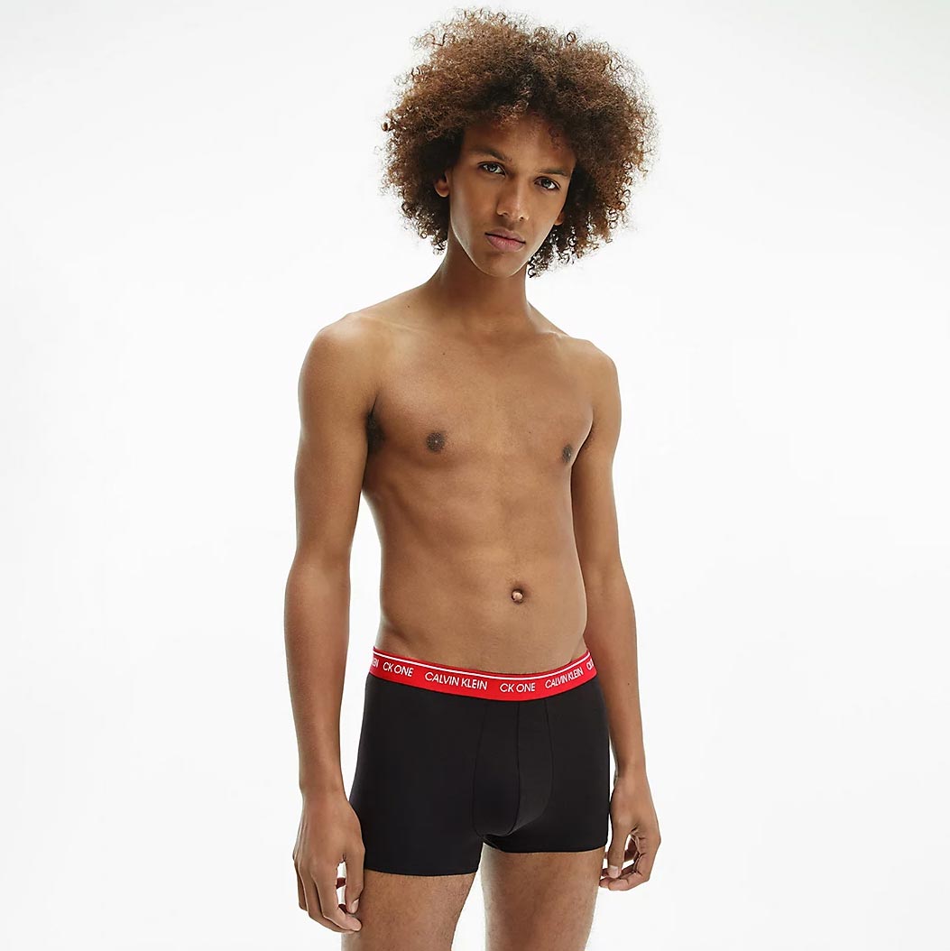 7 Pack CK One Cotton Stretch Trunks - Black Multi