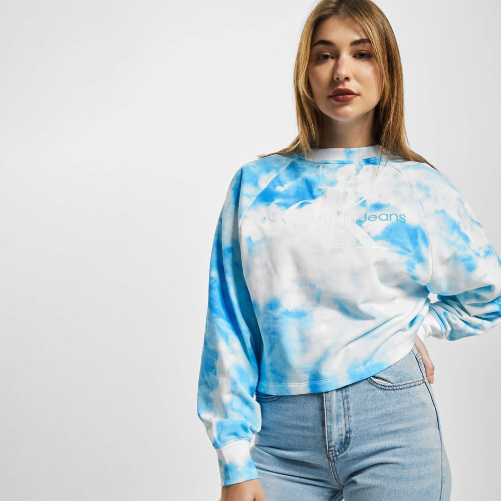 All Over Print Sweatshirt - Blue Multi