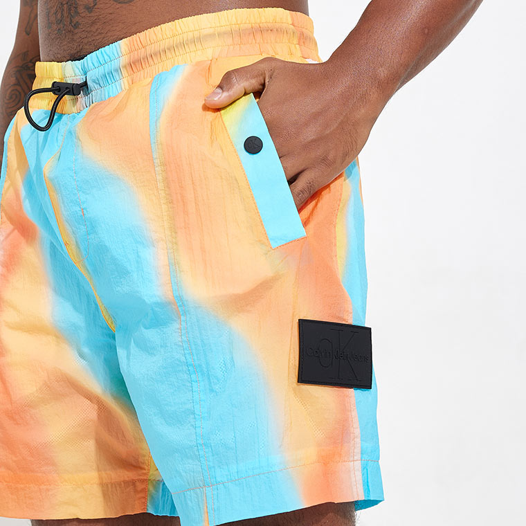 All-Over-Print Nylon Mesh Short - Multi