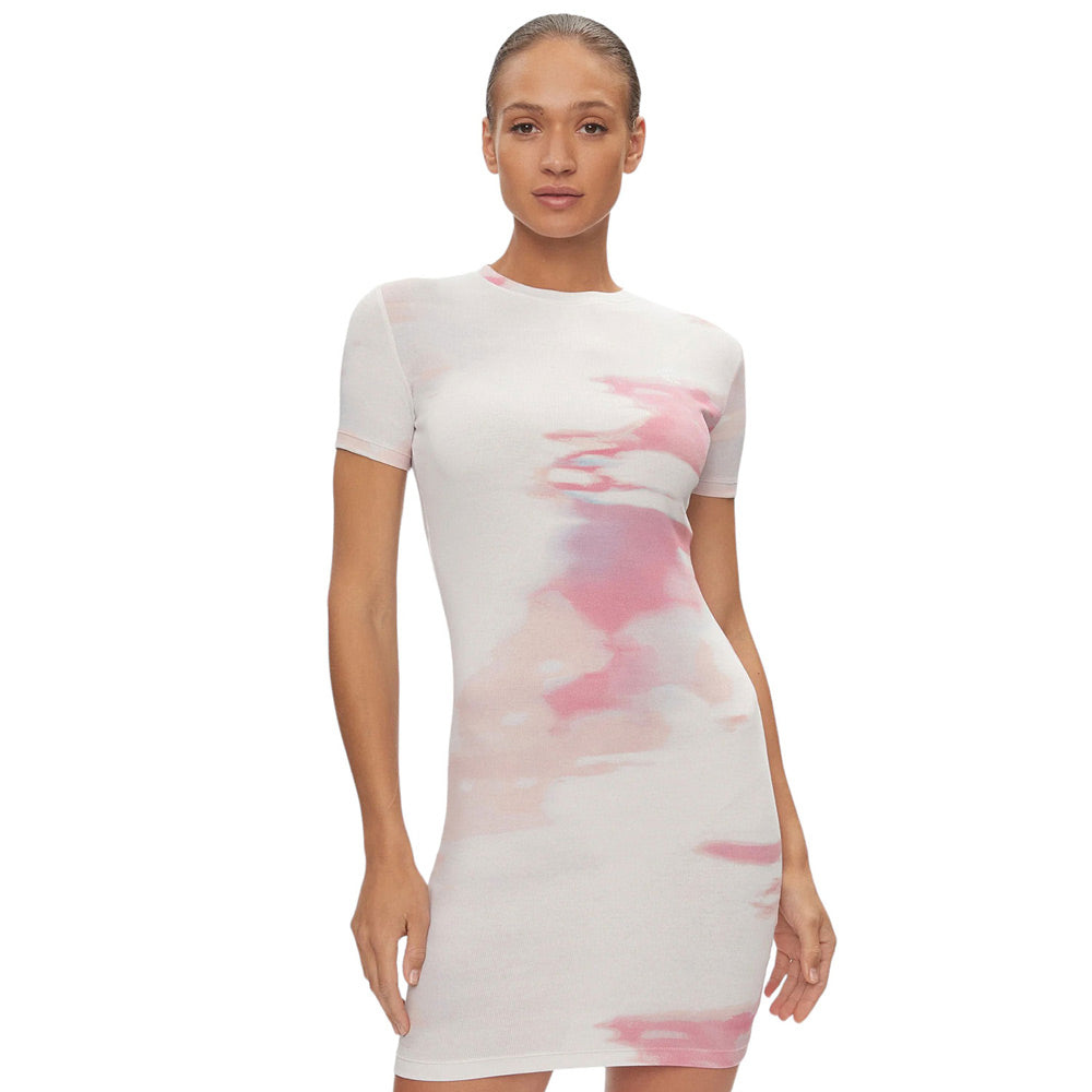 Short Sleeve Aop Dress - Multi