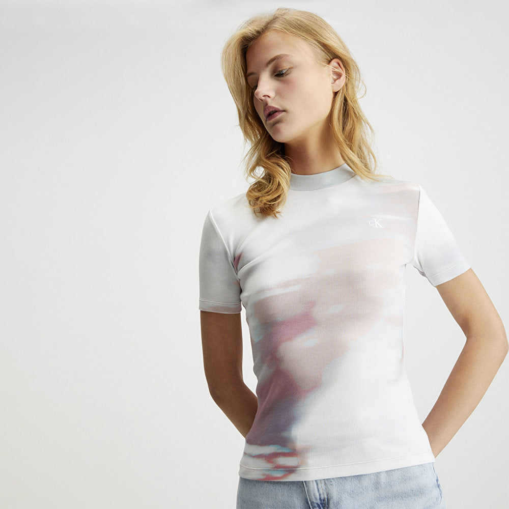 Aop Rib T-Shirt - Multi