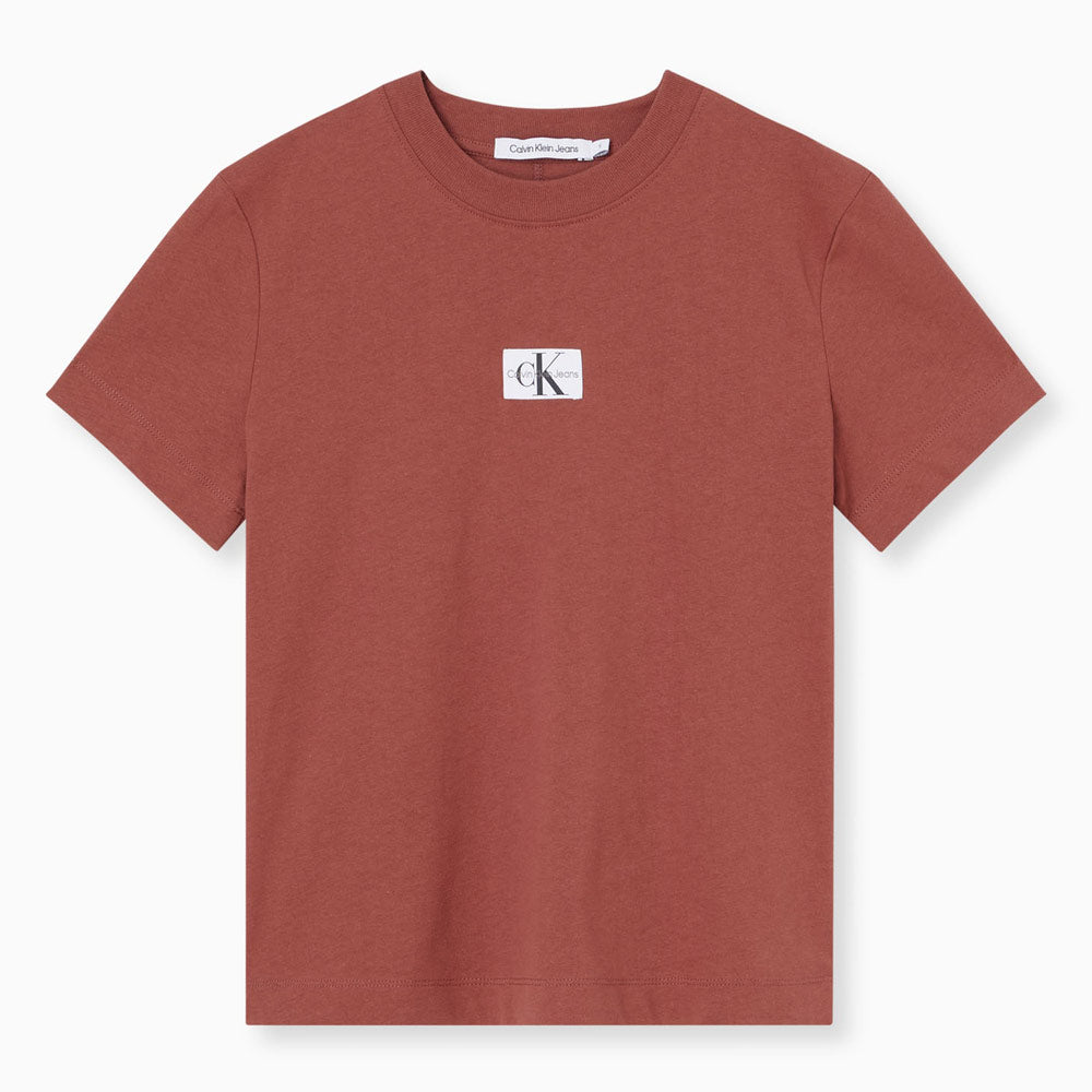 Badge Seaming T-Shirt - Red