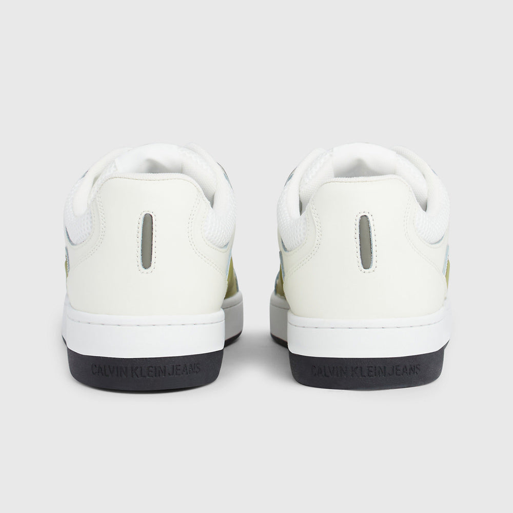 Mesh Basket Cupsole Sneaker - White Multi