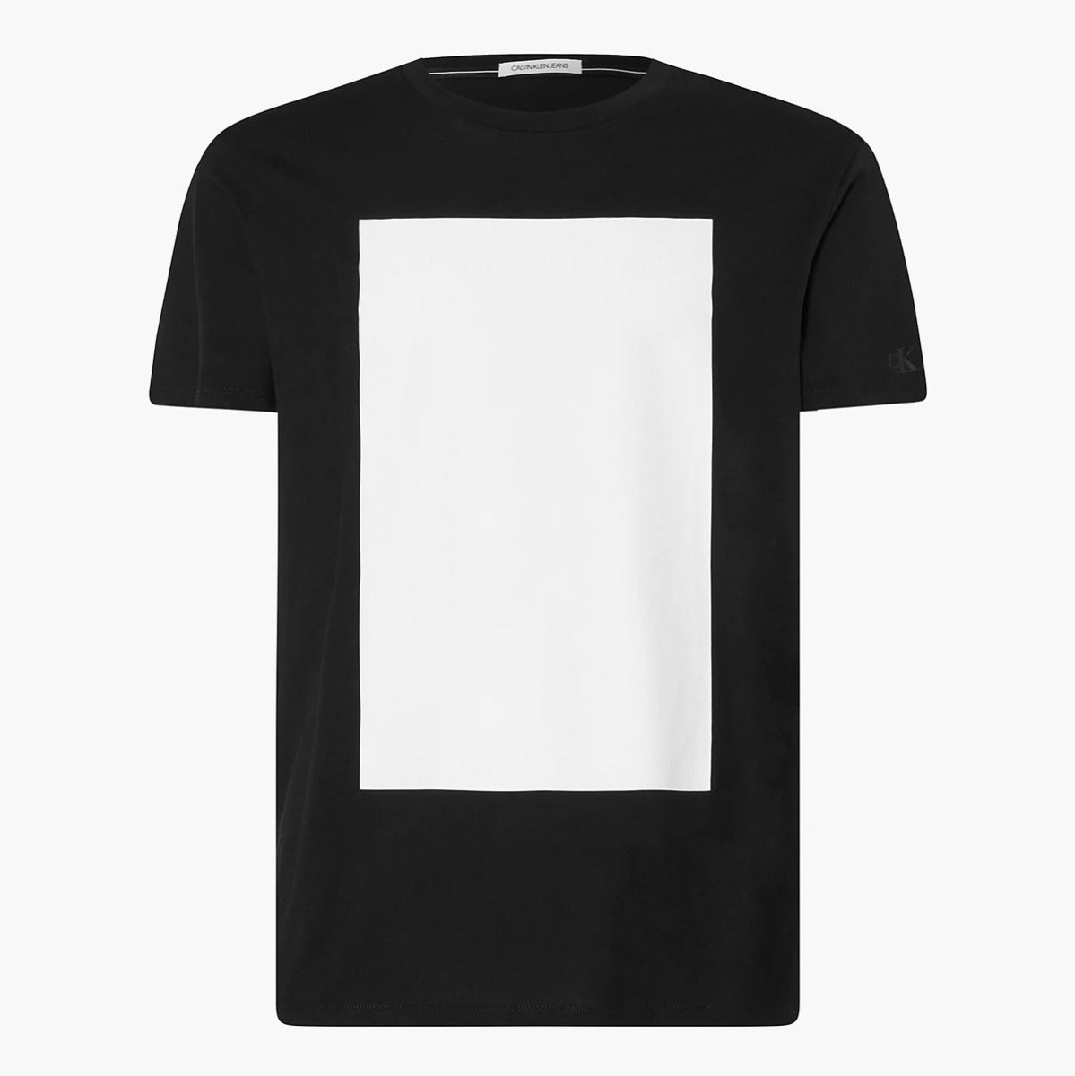 Blocking Center Chest T-Shirt - Black