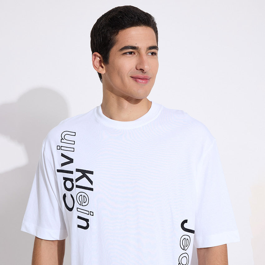 Blocking Graphic T-Shirt - White