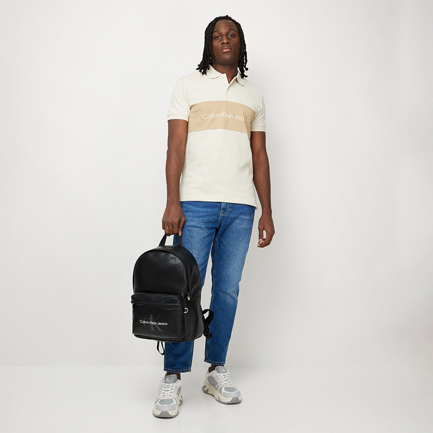 Color Blocking Polo - Off White