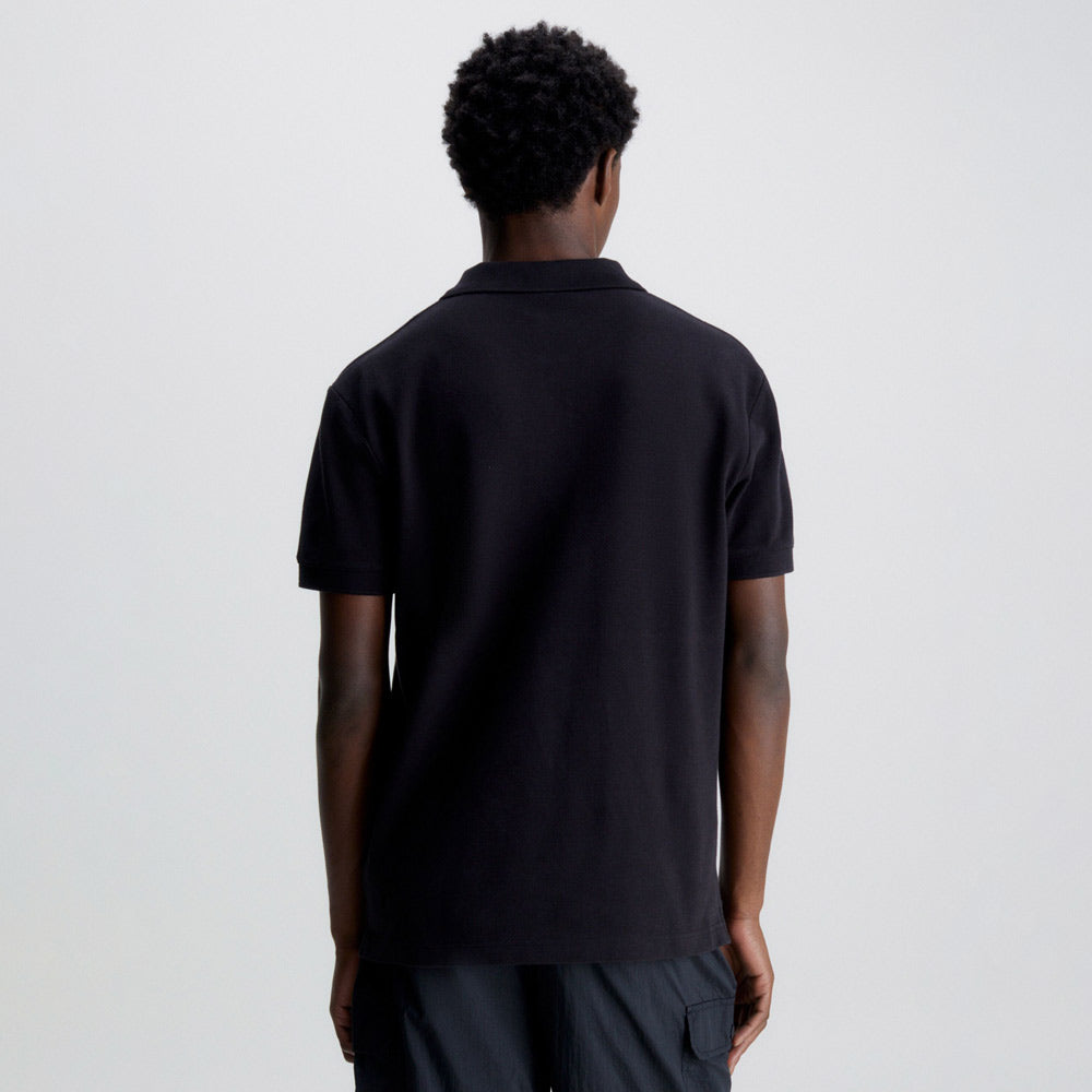 Color Blocking Polo - Black