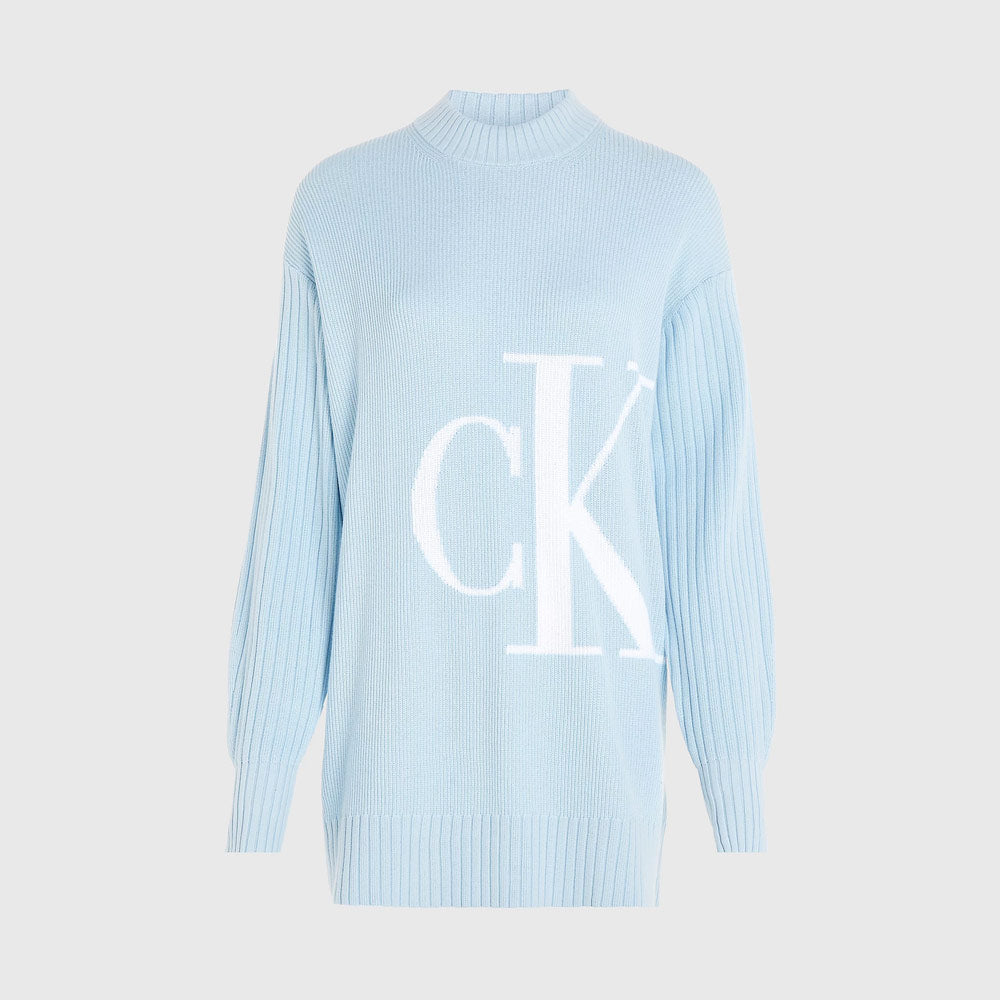 Blown Up CK Sweater - Light Blue